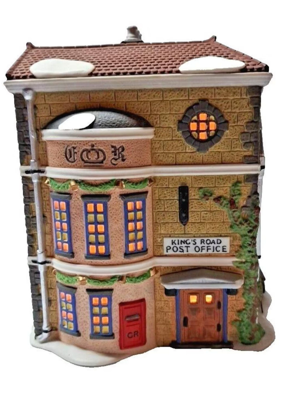 Dept 56 Dickens Village Kings Road Post Office 5801-7 Heritage W/Light & Box
